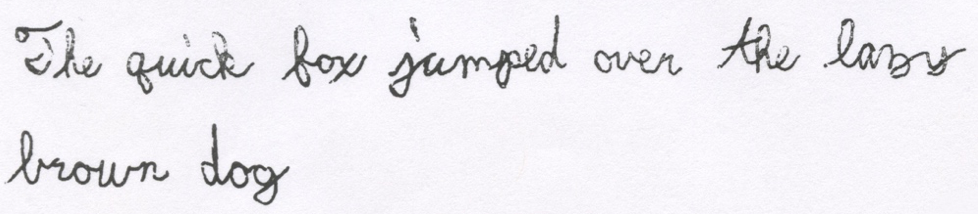handwritten text on white paper